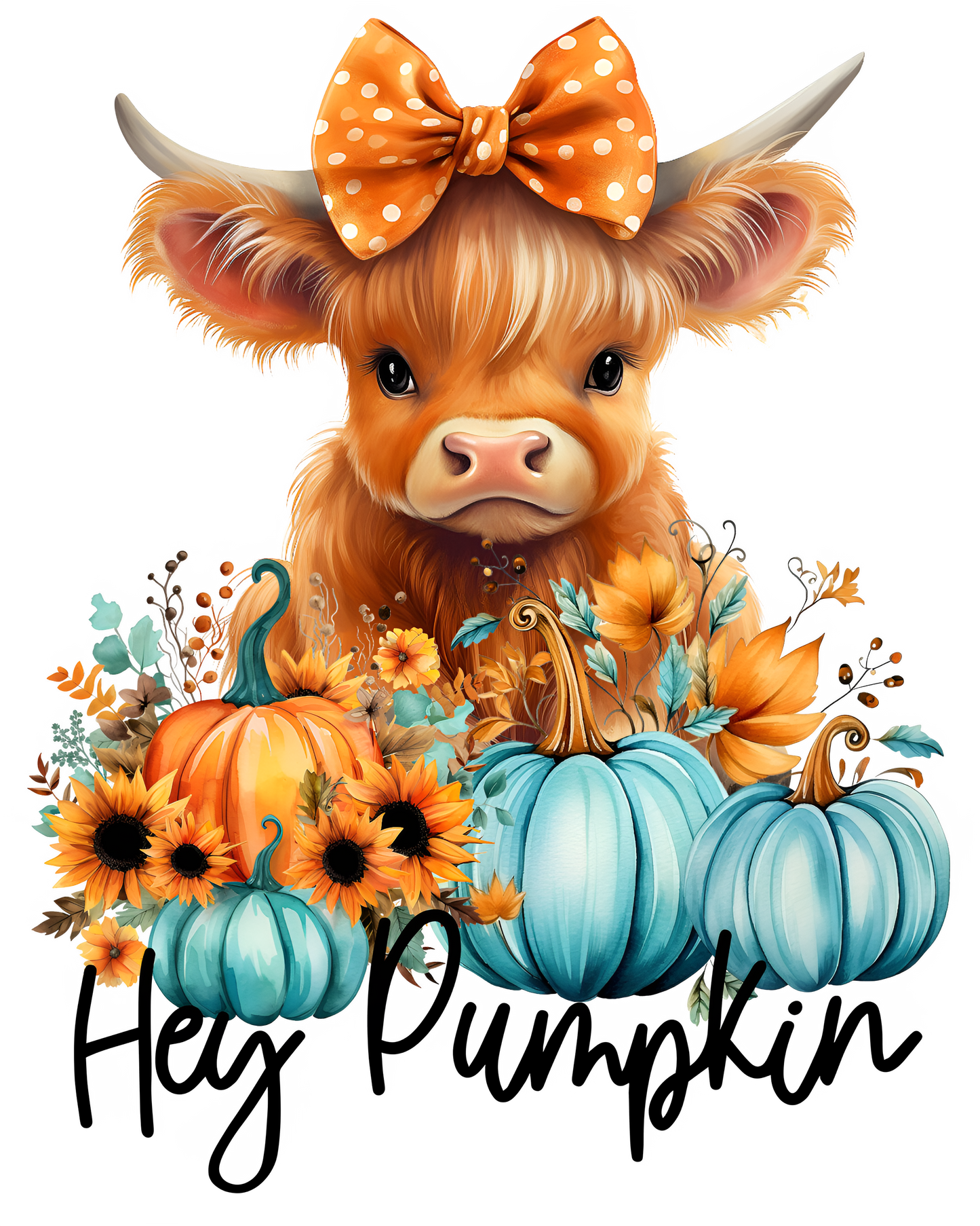 Hey Pumpkin Highland Cow