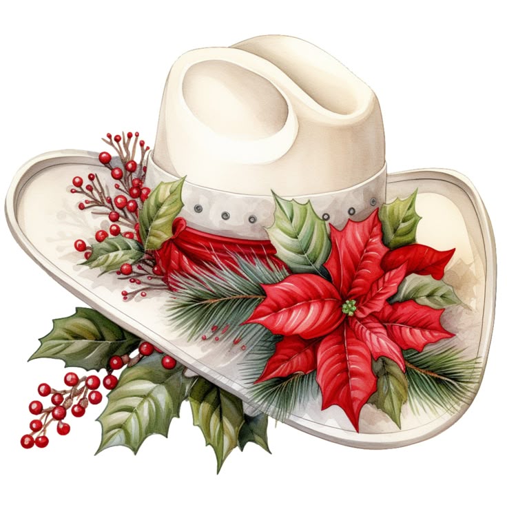 Holly(day) Cowboy Hat