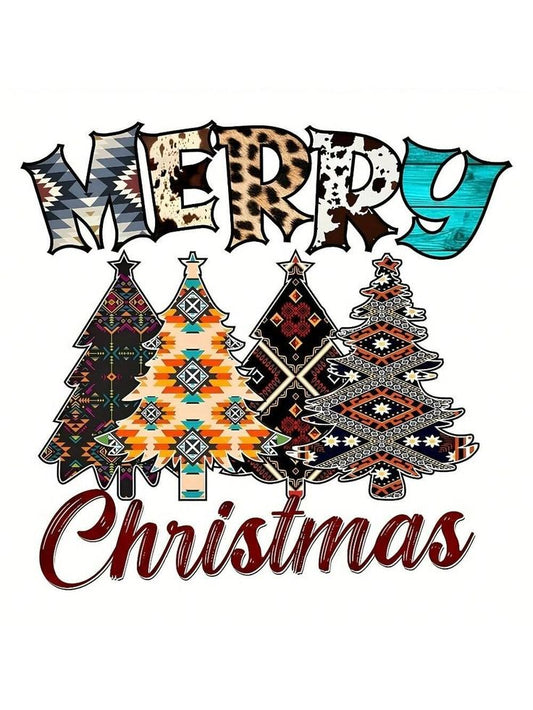 Cow Print Merry Christmas Sweatshirt