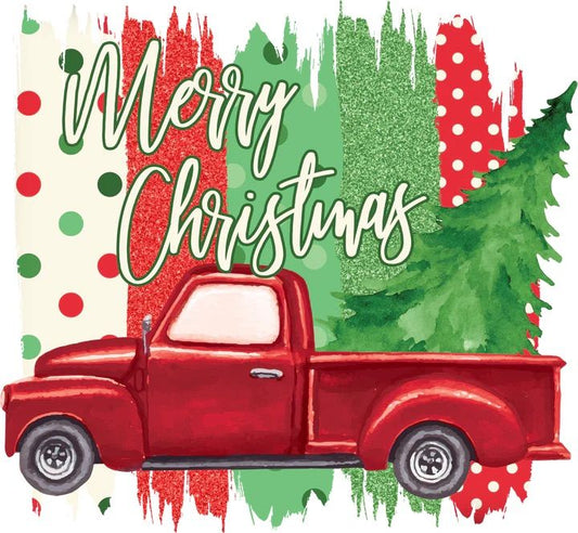 Merry Christmas Red Truck