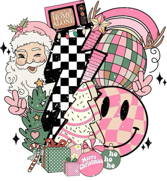 Retro Fun Christmas Collage